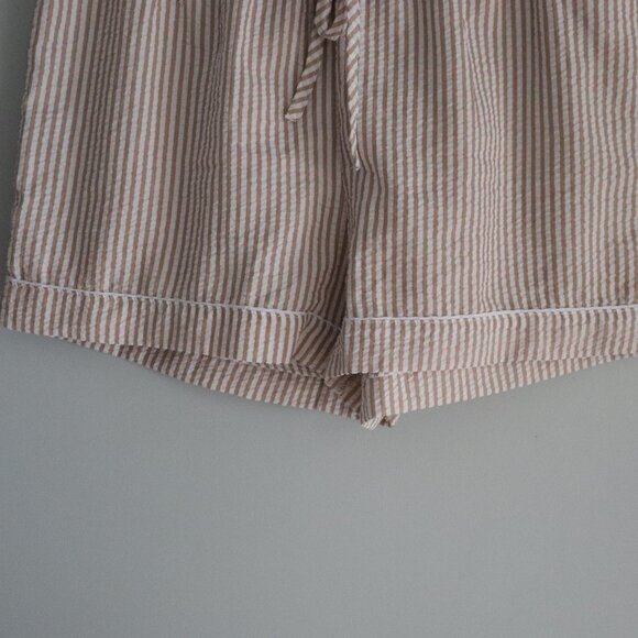 Kikit Sz Lrg Matching Striped Summer Tank Top + Shorts Comfy Lounge Set - Picture 10 of 14